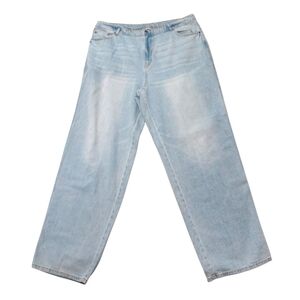 Future Collective Light Blue Wide Leg Jeans